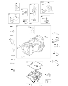 592060 Diagram and Parts List for 592060  Briggs and Stratton Engine